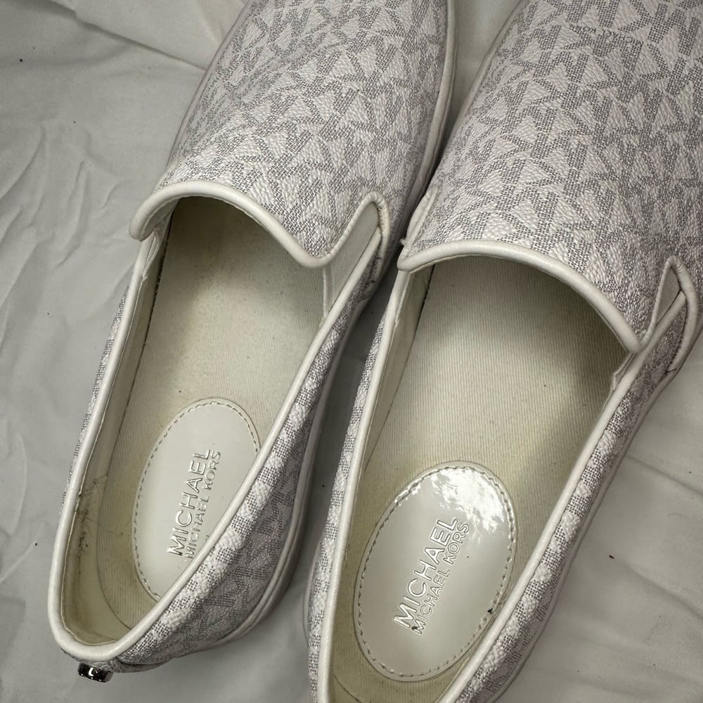 michael kors white loafers